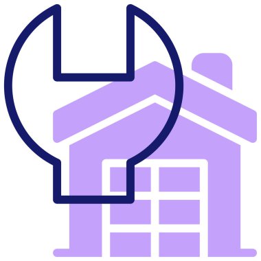 Restorasyon simgesi vektör illüstrasyonu