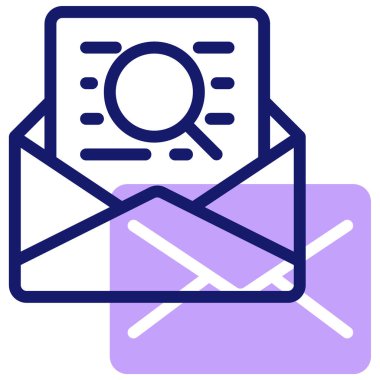 E-posta. Web simgesi basit illüstrasyon