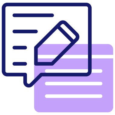 Simge vektör illüstrasyonunu gözden geçir