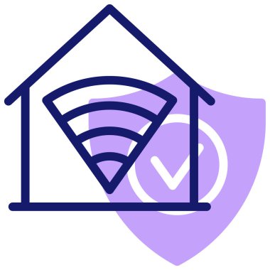 Ev. Web simgesi basit illüstrasyon