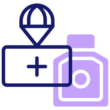 İlk yardım simgesi vektör illüstrasyonu