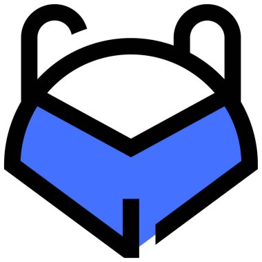 Tilki. Web simgesi basit illüstrasyon