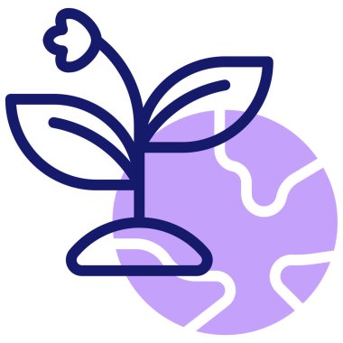 bitki simgesi vektör illüstrasyonu