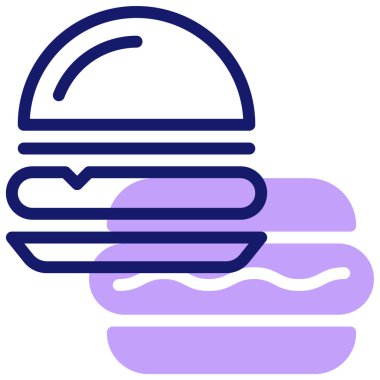 Atıştırmalık Web simgesi basit illüstrasyon 