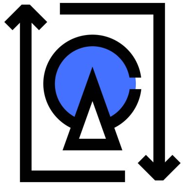 Veri. Web simgesi basit illüstrasyon