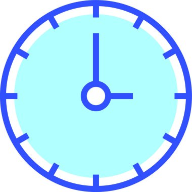 Saat. Web simgesi basit illüstrasyon 
