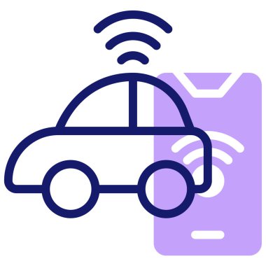 araba simgesi, vektör illüstrasyonu basit tasarım