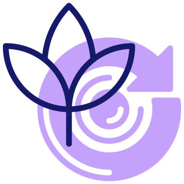 Bir çiçek simgesinin gösterimi