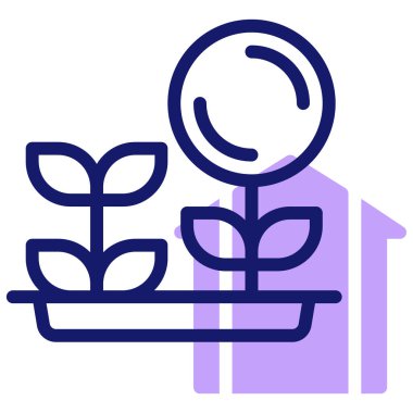 Büyüme simge vektör çizim