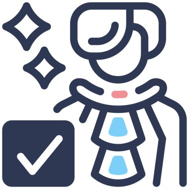 Yargıç simgesi, vektör illüstrasyonu basit tasarım