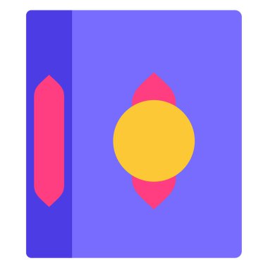 Kitap. Web simgesi basit illüstrasyon