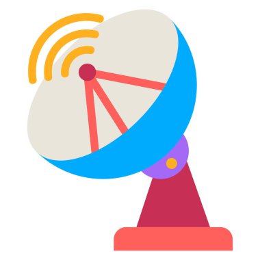 Uydu simge vektör çizim