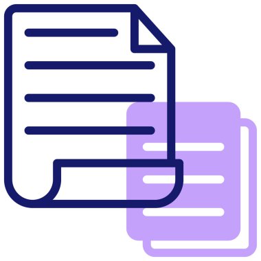 Kağıt. Web simgesi basit illüstrasyon