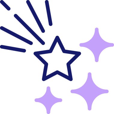 Kayan yıldızın vektör çizimi