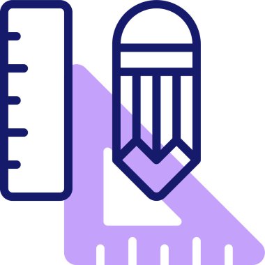 Kalem. Web simgesi basit illüstrasyon