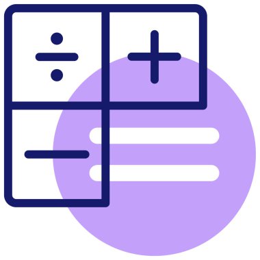 Calculator icon, vector illustration simple design