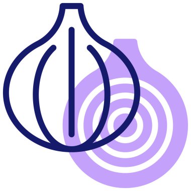 Soğan. Web simgesi basit illüstrasyon