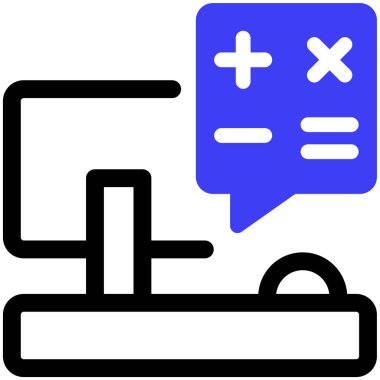 Calculator icon, vector illustration simple design