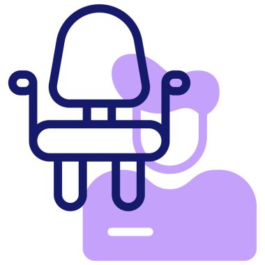 Sandalye. Web simgesi basit illüstrasyon