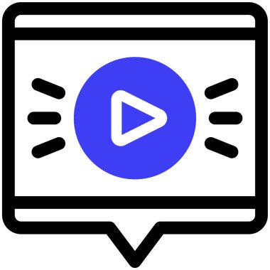 Akıcı Web simgesi, basit illüstrasyon