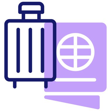 Suitcase web simgesi basit tasarım