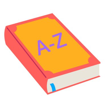 Sözlük. Web simgesi basit tasarım