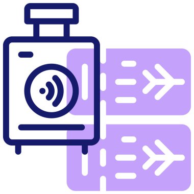 Seyahat web simgesi basit tasarım