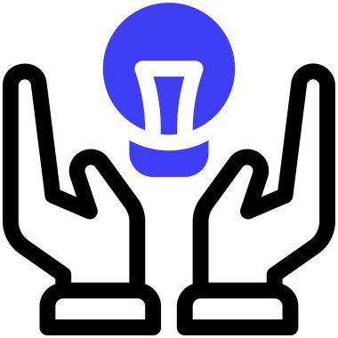 çözüm web simgesi basit illüstrasyon