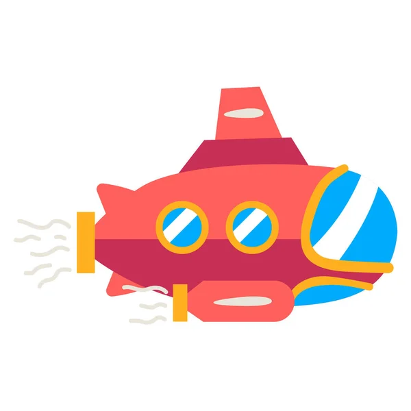 Іконка Підводного Човна Веб Проста Ілюстрація — стоковий вектор