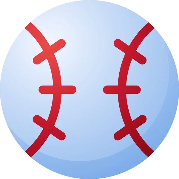 Baseball Web Symbol Einfache Illustration — Stockvektor