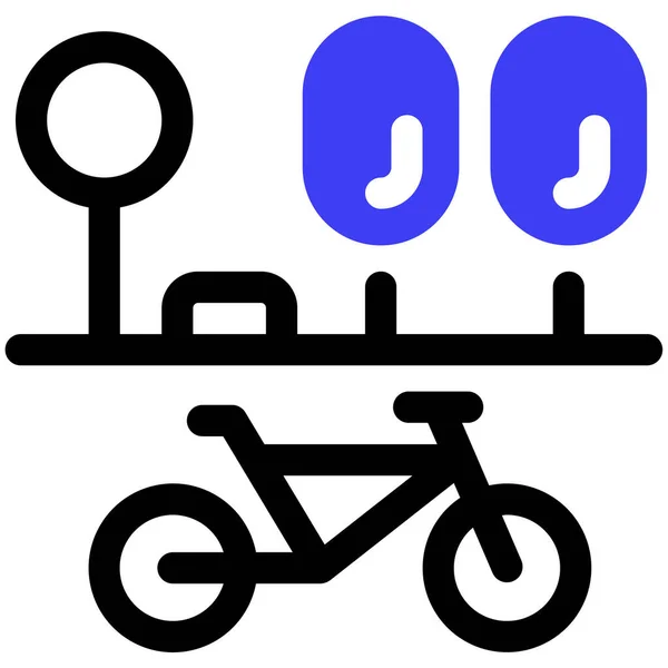 Bicyclette Icône Moderne Illustration Vectorielle — Image vectorielle
