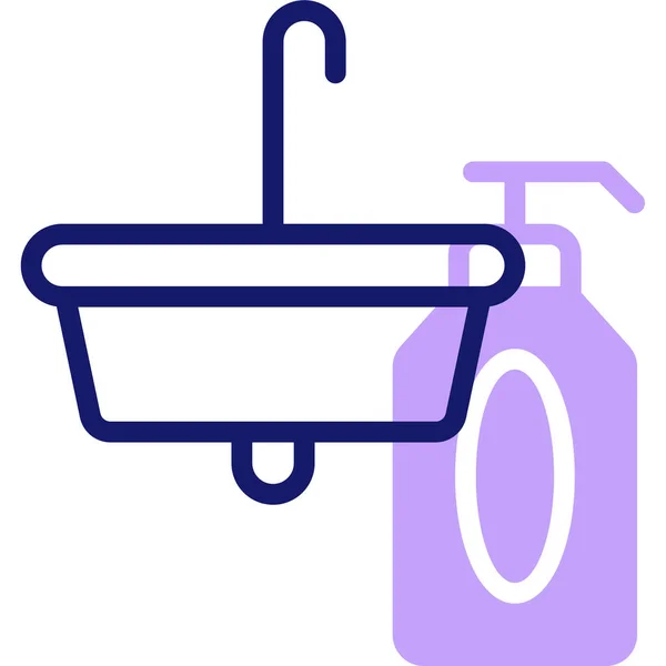 Sink Web Icon Simple Illustration — Stock Vector