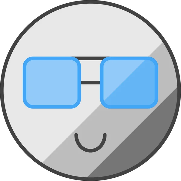 Funnt Emoji Icon Vector Illustration Simple Design — Stock Vector