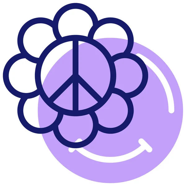 Flower Icon Simple Illustration — Stock Vector