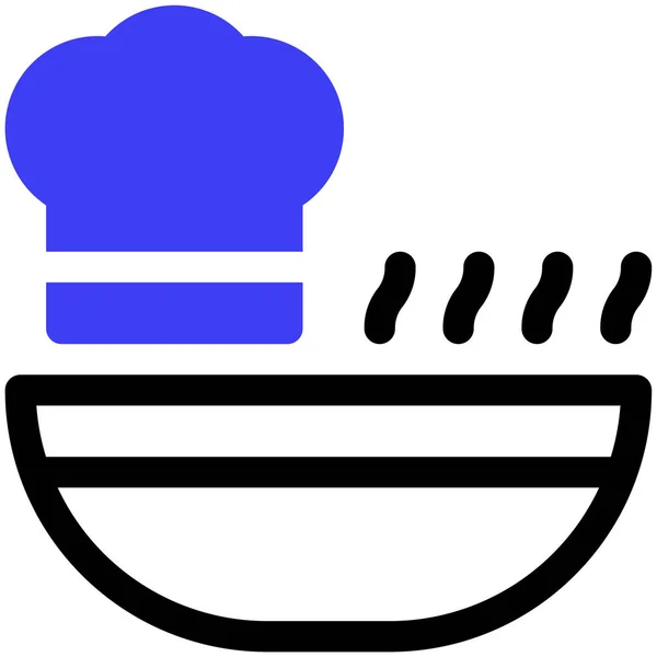 Μαγειρική Απλός Σχεδιασμός Εικονιδίου Ιστού — Διανυσματικό Αρχείο
