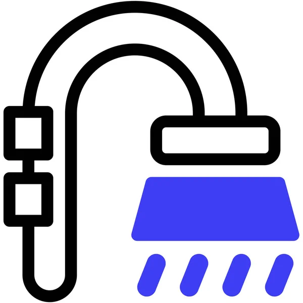 Duschsymbol Einfache Vektorillustration — Stockvektor