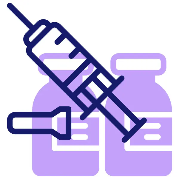 Insuline Injectie Web Icoon Eenvoudige Illustratie — Stockvector