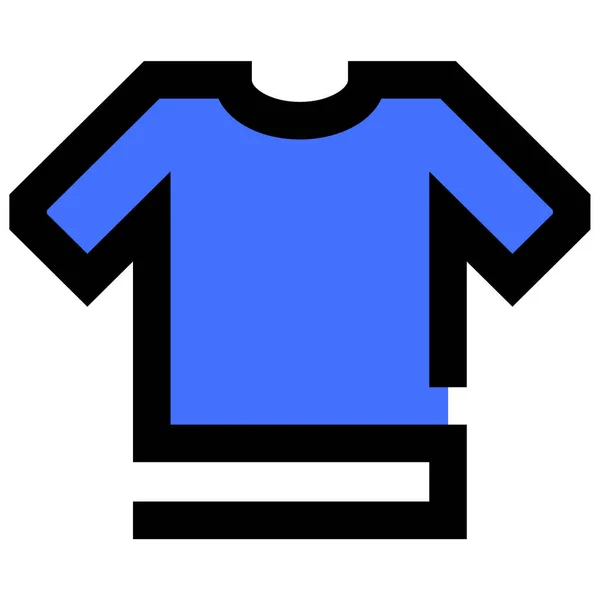 Shirt Ícone Web Ilustração Simples — Vetor de Stock