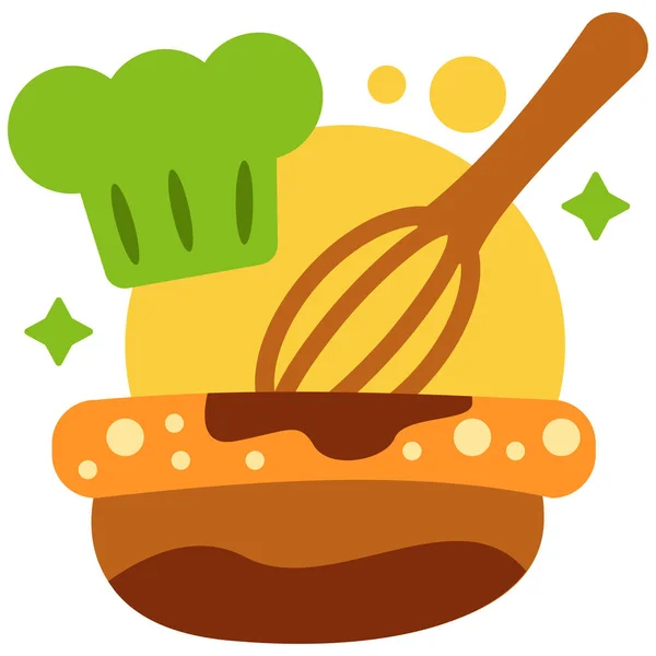 Cozinhar Ícone Web Ilustração Simples —  Vetores de Stock