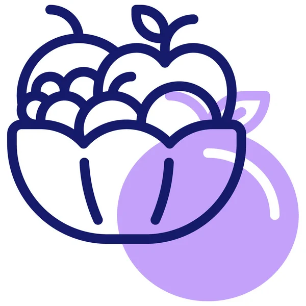 Fruchtsymbol Vektorillustration Einfaches Design — Stockvektor
