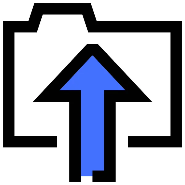 Hochladen Web Symbol Einfache Illustration — Stockvektor
