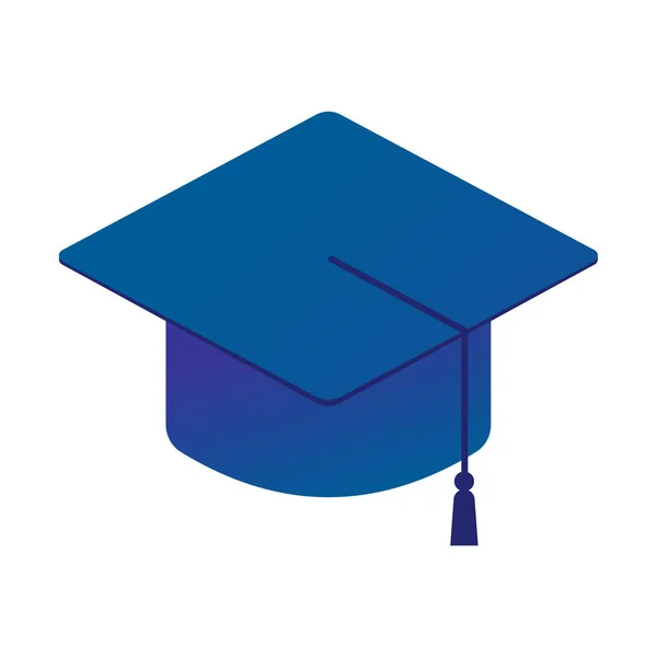 Gorro Graduação Educação Ícone Web Ilustração Simples —  Vetores de Stock