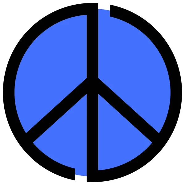 Peace Web Icon Simple Design — Stock Vector