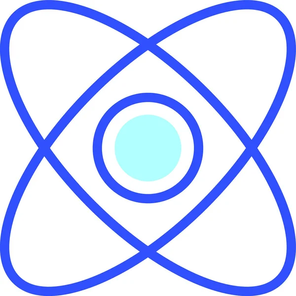 Atom Icono Moderno Ilustración Vectorial — Archivo Imágenes Vectoriales