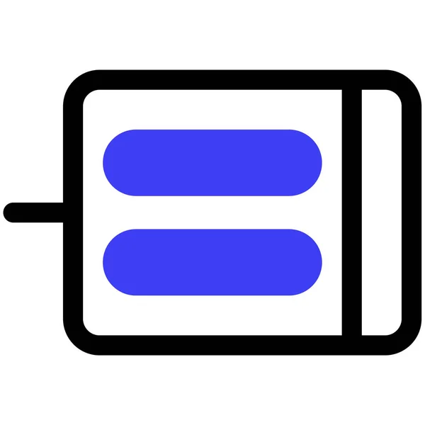 Moteur Électrique Icône Web Illustration Simple — Image vectorielle