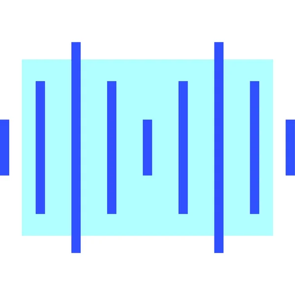 Icono Audio Moderno Ilustración Vectorial — Vector de stock