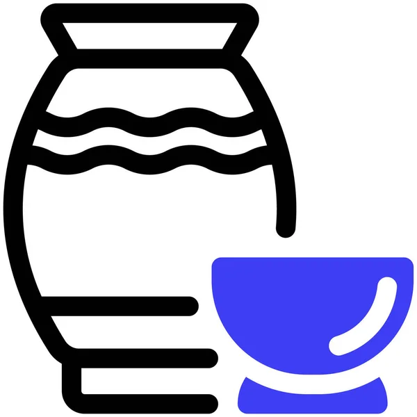 Чай Веб Іконка Проста Ілюстрація — стоковий вектор