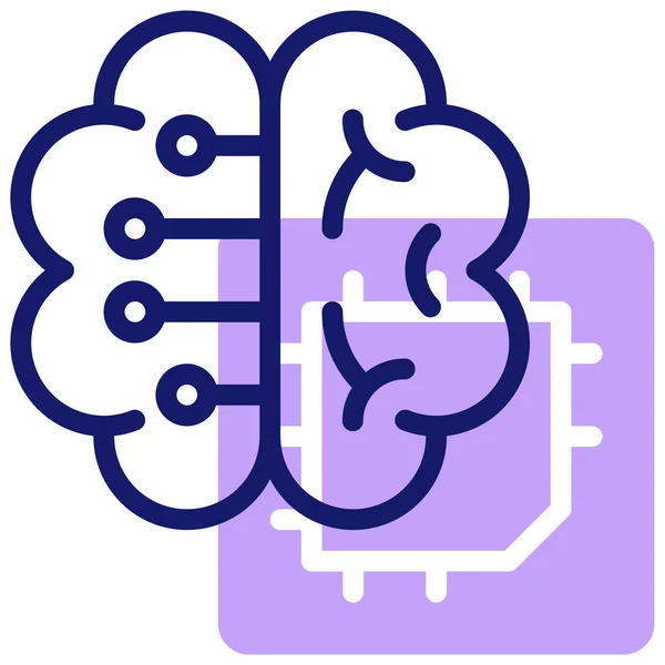 stock vector brainstorming and mental mind icon. outline illustration of brain