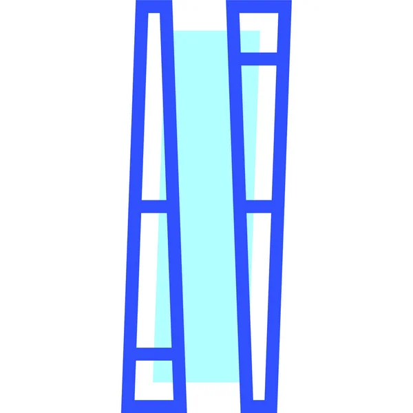 Εικονίδιο Chopstick Διανυσματική Απεικόνιση Απλό Σχέδιο — Διανυσματικό Αρχείο