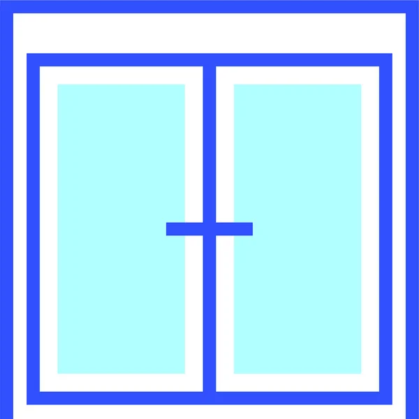 Иконка Окна Векторная Иллюстрация — стоковый вектор